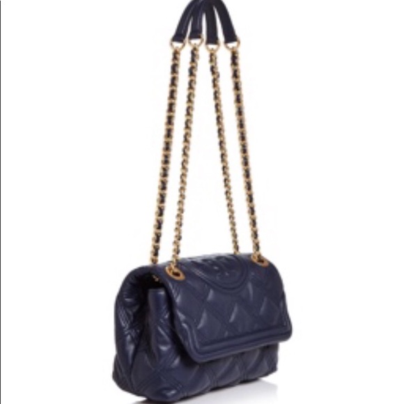 🌟🌸TORY BURCH🌸🌟navy/gold handbag🌟✨✨🌸✨🌟🎊 - Picture 6 of 8